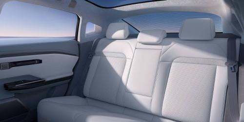 Stylish and simple way. Official interior image of AION Hyper GT.
