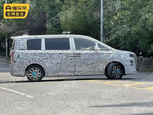 Hongqi E-HQ9 last exposure of test car spy photos, significant size or pure electric/PHEV version
